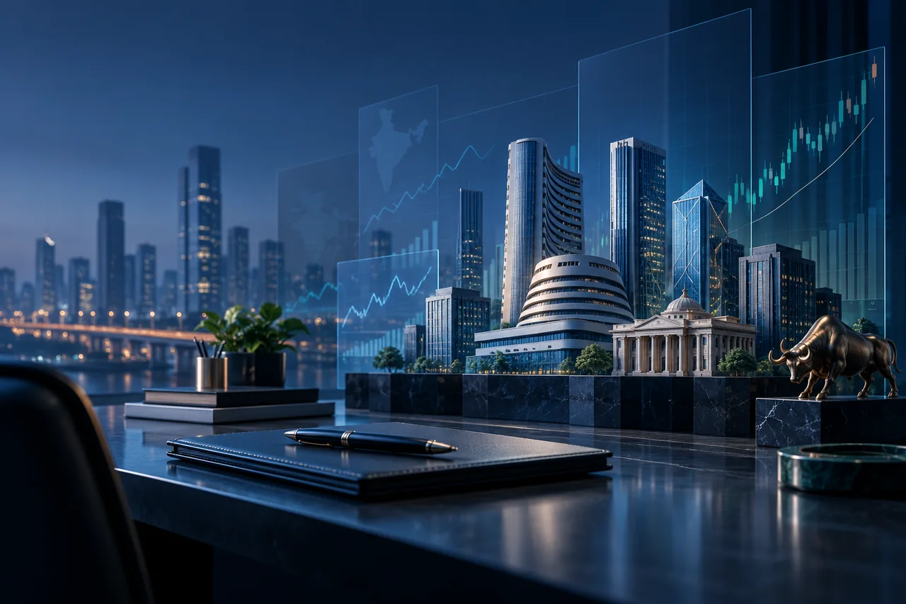 Listed companies and equity analysis in a professional market workspace